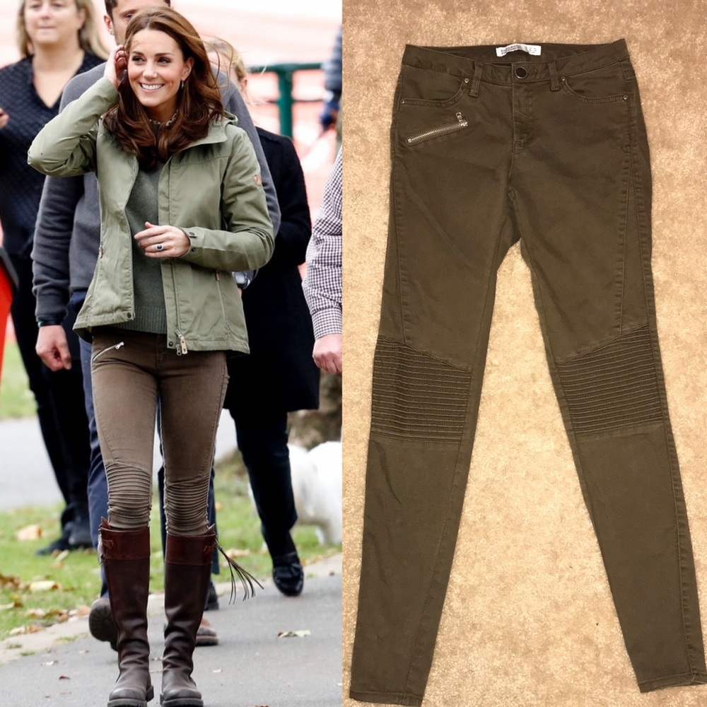 ~Repli-Kate~ ZARA Khaki Green Moto Pants